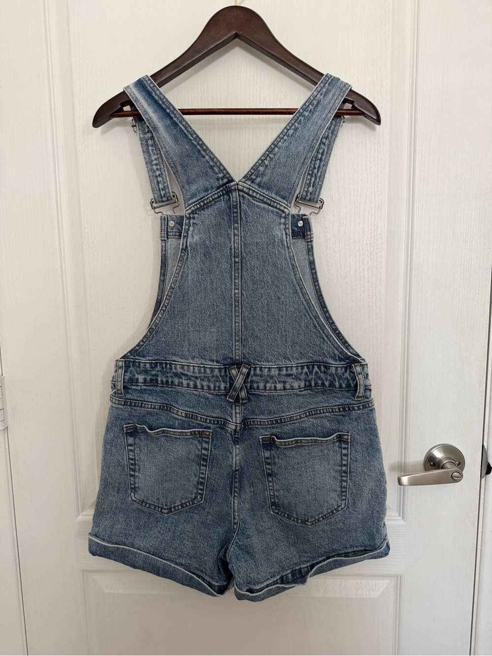 NEVER WORN Sanrio Cinnamoroll Denim Overall Shorts. Size Medium (Adult). - Picture 2 of 8